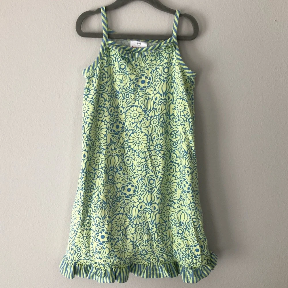 Hanna Andersson Green Boho Print Long Dress- FINAL PRICE - Picture 1 of 3